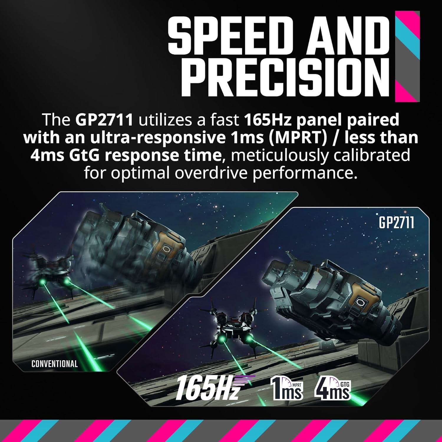 imageCooler Master Tempest GZ2711 27 OLED 2K 144Hz240Hz QHD 2560 x 1440 PC Monitor 003ms MPRT HDR10 DCR FreeSync Premium DP14 2 HDMI 21 2 USB B1 USB A2 USB C1Tempest GP2711 27 MiniLED