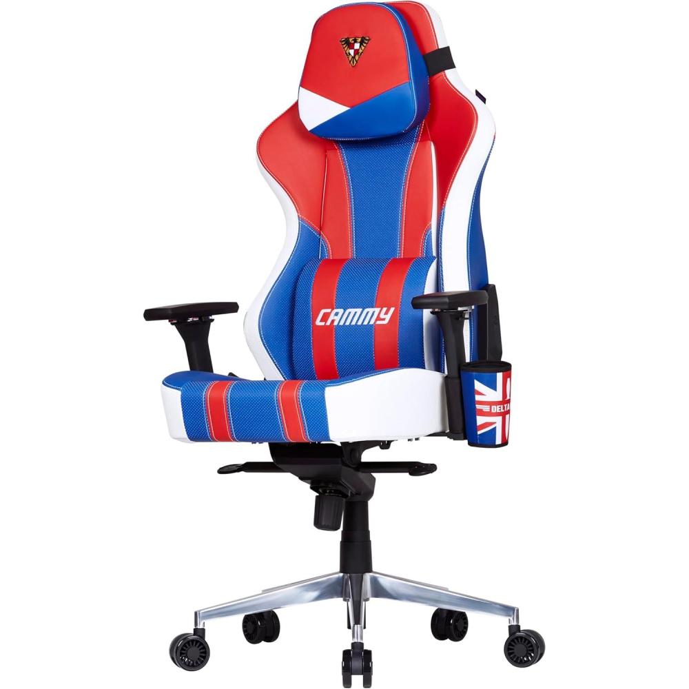 imageCooler Master Hybrid 1 Ergonomic Gaming Chair MuscleFlex Mesh ColdMolded Foam Steel Frame Aluminum Base 180 Reclining Adjustable Lumbar Support Gas Lift 360 Swivel for PC Game OfficeCaliber X2 Street Fighter 6 Cammy