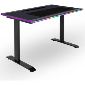 Cooler Master GD120 V1 PC Gaming Desk, Full Surface Water-Repellent Mousepad, 220lbs Weight Support, 3 Height Levels, Cable Management Tray, 47.2D x 23.6W Workstation|Home Office(GD120 ARGB 30th Anniversary)