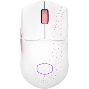 Cooler Master MM712 Wireless Gaming Mouse Black with Adjustable 19,000 DPI, 2.4GHz and Bluetooth , Ultraweave Cable, PTFE Feet, RGB Lighting and MasterPlus+ Software(MM712 Sakura Wireless)