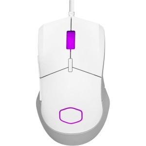 Cooler Master MM712 Wireless Gaming Mouse Black with Adjustable 19,000 DPI, 2.4GHz and Bluetooth , Ultraweave Cable, PTFE Feet, RGB Lighting and MasterPlus+ Software(MM310 White)