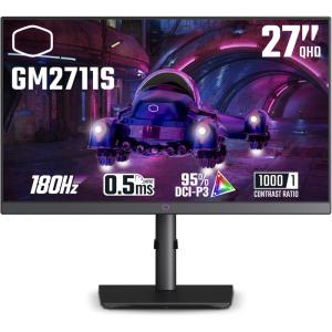 Cooler Master Tempest GZ2711 27” OLED 2K 144Hz|240Hz QHD 2560 x 1440 PC Monitor, 0.03ms (MPRT), HDR10, DCR, FreeSync Premium, DP1.4 * 2, HDMI 2.1 * 2, USB B*1, USB A*2, USB C*1(GM2711S 27”)
