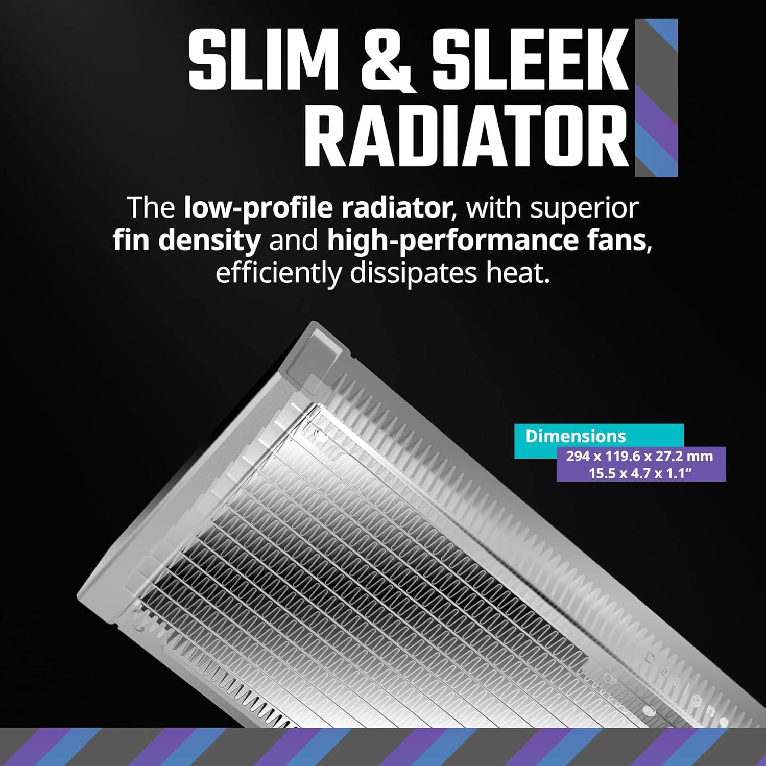 imageCooler Master 360L Core White CloseLoop AIO Liquid Cooler Ryzen 9intel 9 Gen S Dual Chamber Pump Quiet 120mm PWM Fan Customize aRGB Lighting 360 Radiator AMD AM54 Intel LGA 18511700 Platform360L Core White