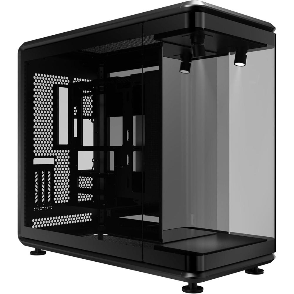 imageCooler Master MasterFrame 360 Panorama OpenFrame ATX PC Case 3Side Panoramic Tempered Glass 430mm GPU Max 360mm Radiator Support PCIe 50 Supports Up to 12120mm Fans USB4 TypeCBlack