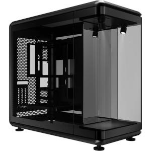 Cooler Master MasterFrame 360 Panorama Open-Frame ATX PC Case, 3-Side Panoramic Tempered Glass, 430mm GPU Max, 360mm Radiator Support, PCIe 5.0, Supports Up to 12×120mm Fans, USB4 Type-C(Black)
